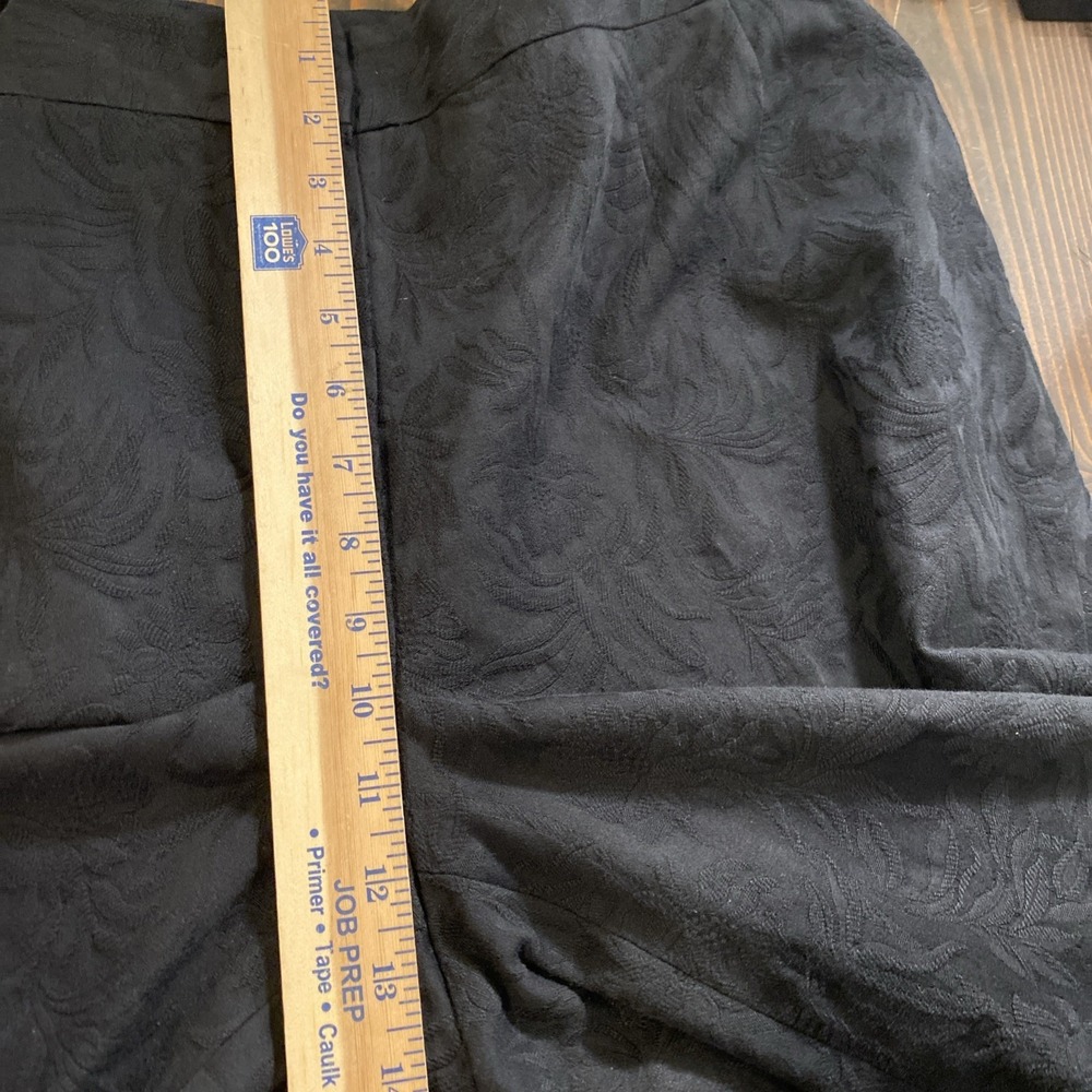 Talbots Woman Stretch Pants Women Black 16W Textured Career Casual Core Business - Picture 7 of 8